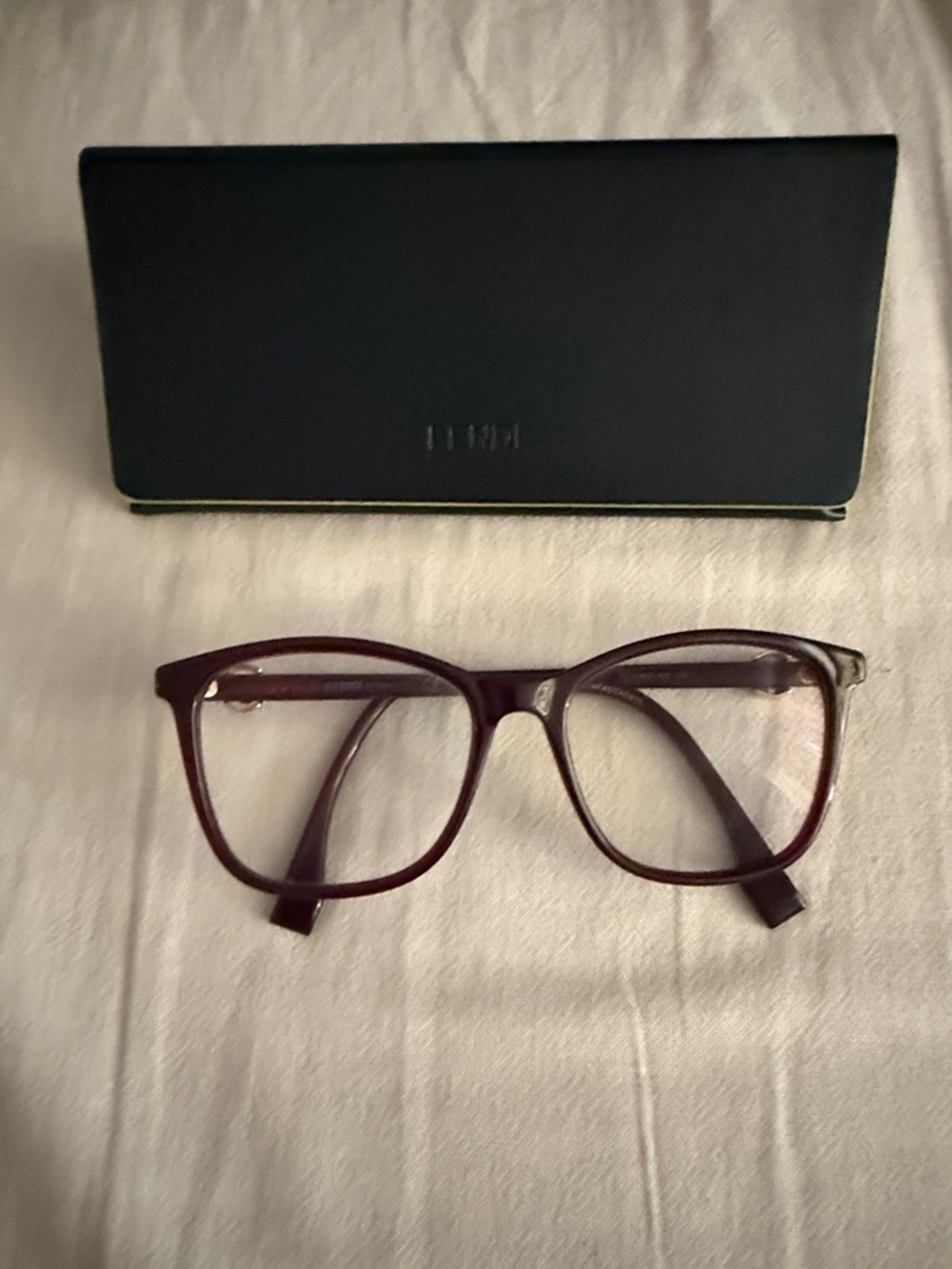 Authentic Fendi FF 0300 LHF Eyeglasses with Case and Cloth